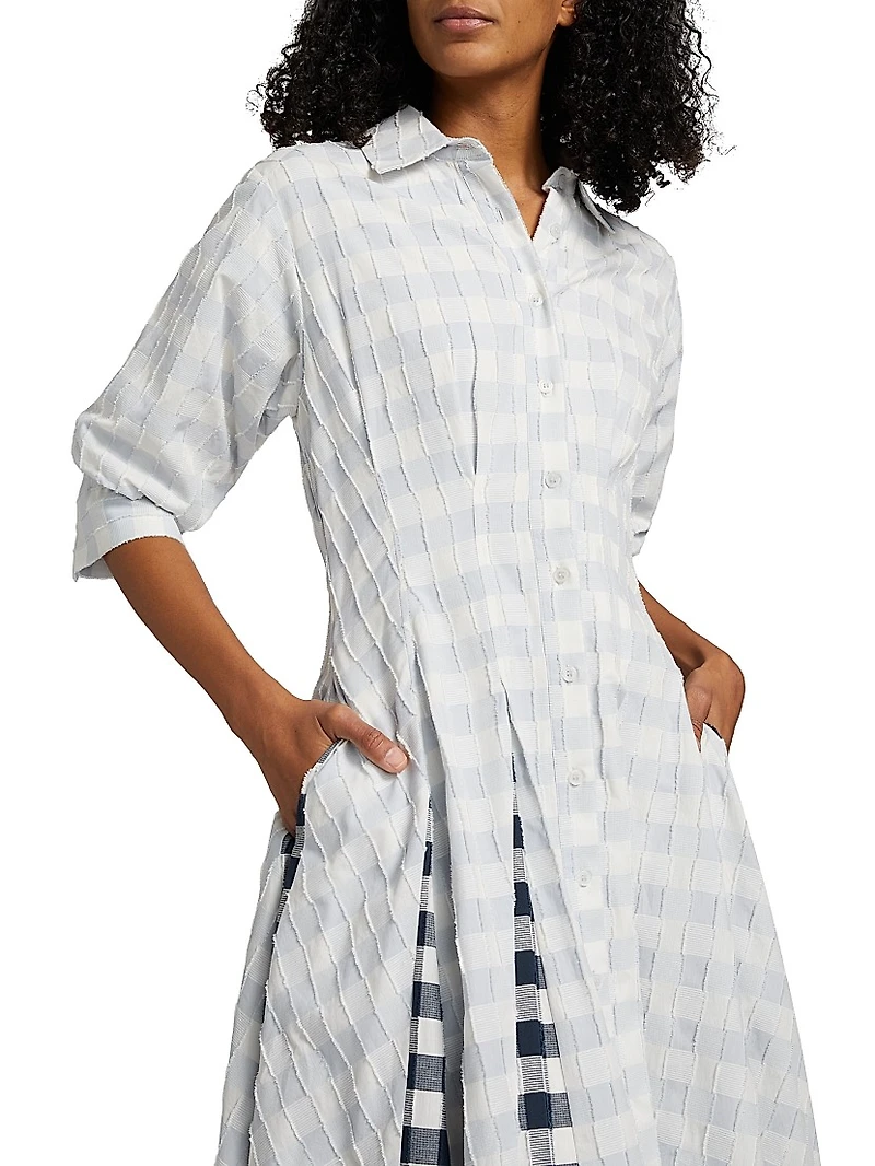 Jazz Pintuck Midi-Dress