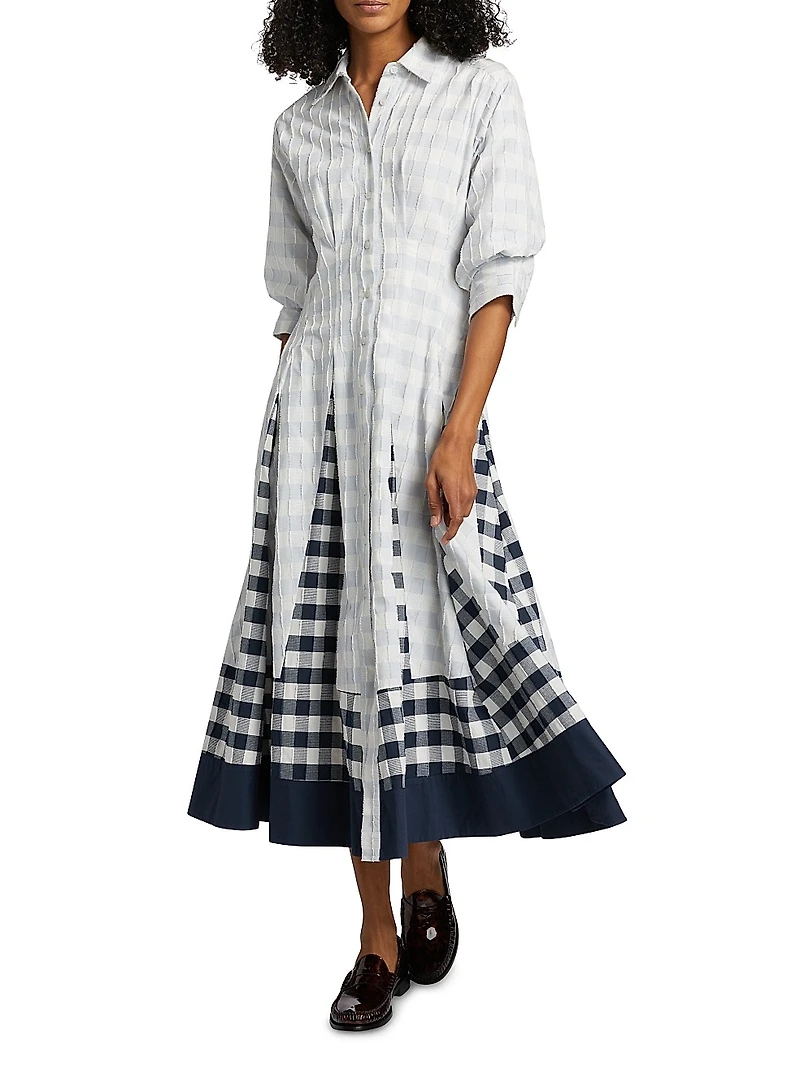 Jazz Pintuck Midi-Dress