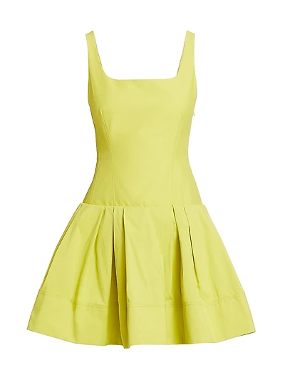 Lucy Fit & Flare Pleated Minidress