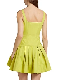 Lucy Fit & Flare Pleated Minidress