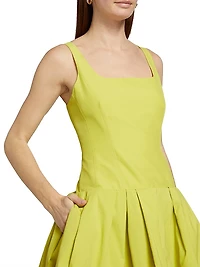 Lucy Fit & Flare Pleated Minidress