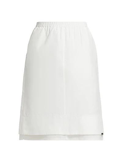Aubria Layered Cotton-Nylon Skirt