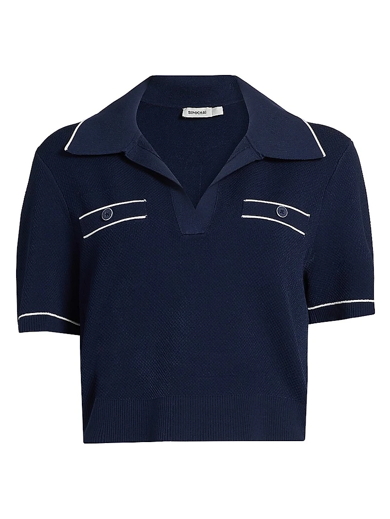 Margaret Cropped Polo Shirt