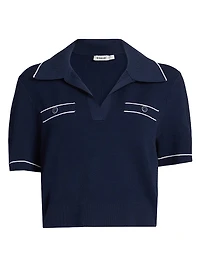 Margaret Cropped Polo Shirt