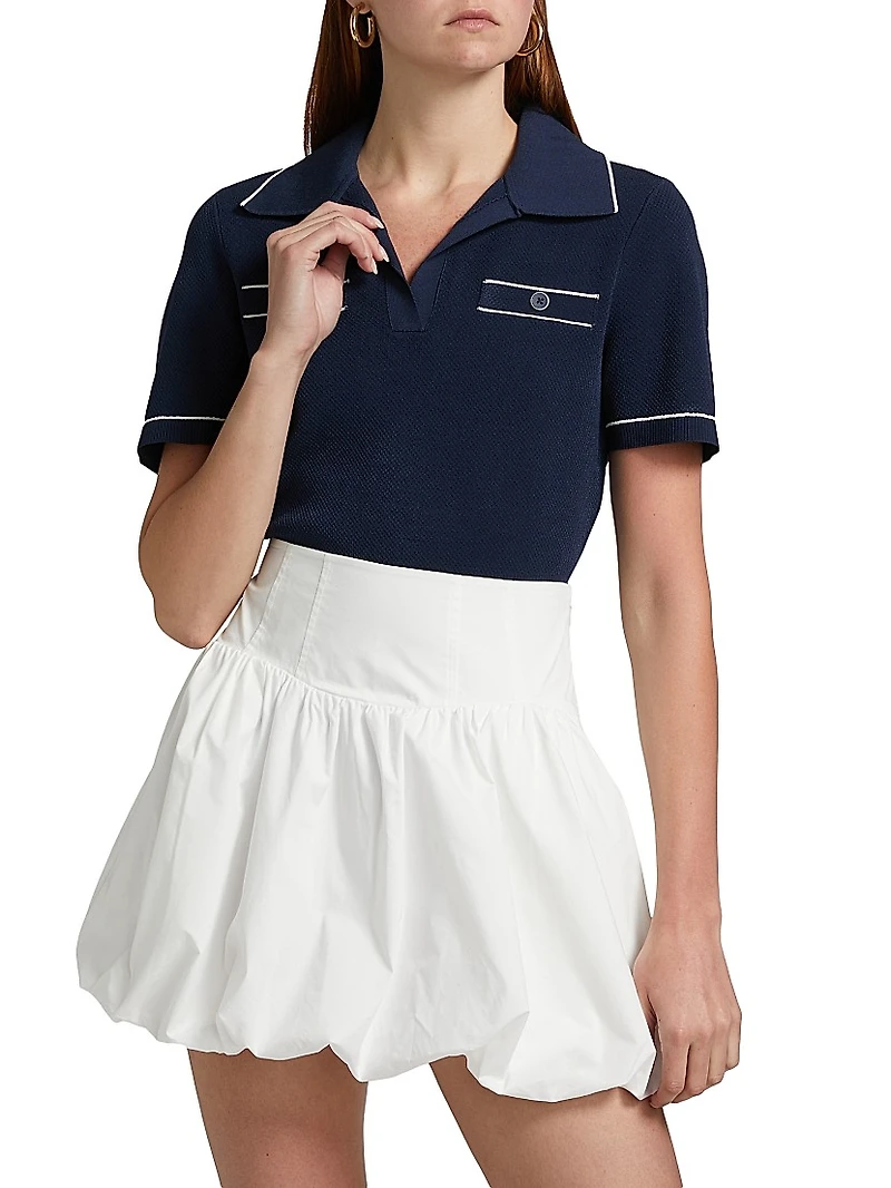 Margaret Cropped Polo Shirt