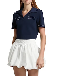 Margaret Cropped Polo Shirt