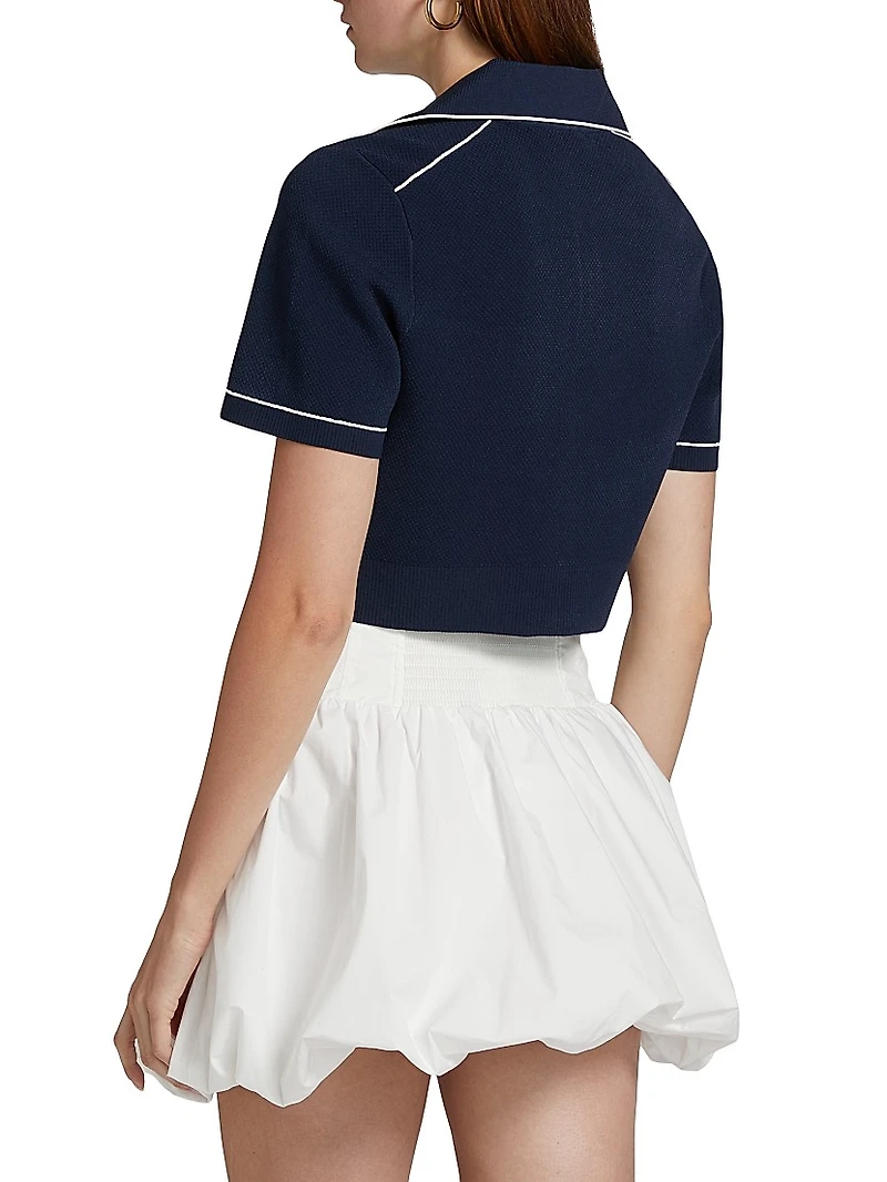 Margaret Cropped Polo Shirt