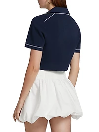 Margaret Cropped Polo Shirt