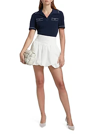 Margaret Cropped Polo Shirt