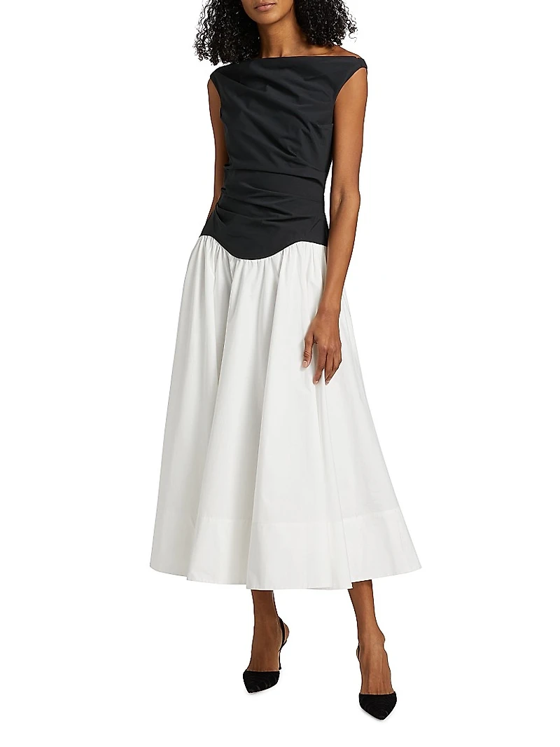 Cersei Off-the-Shoulder Midi-Dress