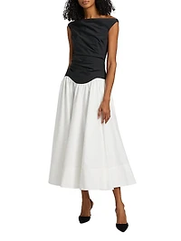 Cersei Off-the-Shoulder Midi-Dress