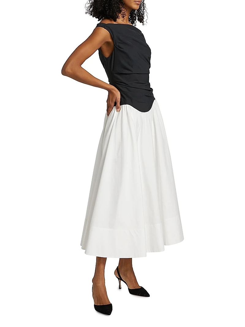 Cersei Off-the-Shoulder Midi-Dress