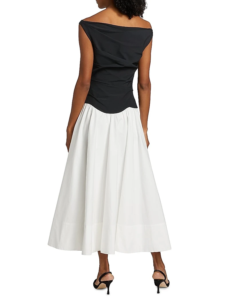 Cersei Off-the-Shoulder Midi-Dress