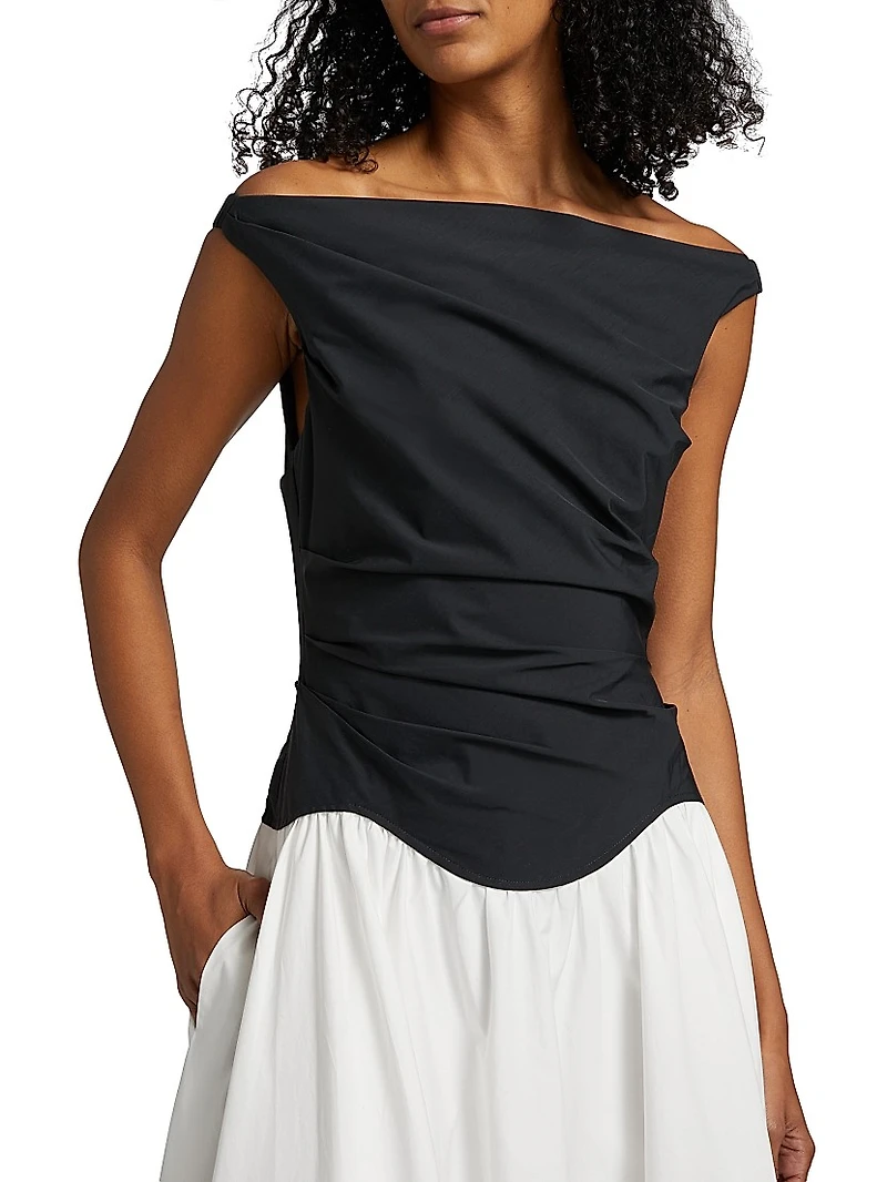 Cersei Off-the-Shoulder Midi-Dress