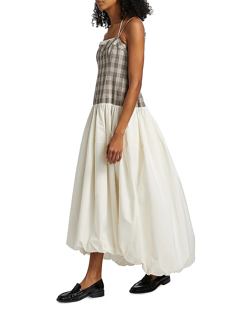 Pfeiffer Checked Bustier Midi-Dress