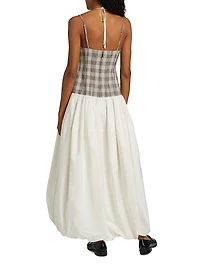 Pfeiffer Checked Bustier Midi-Dress