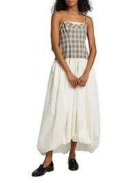 Pfeiffer Checked Bustier Midi-Dress