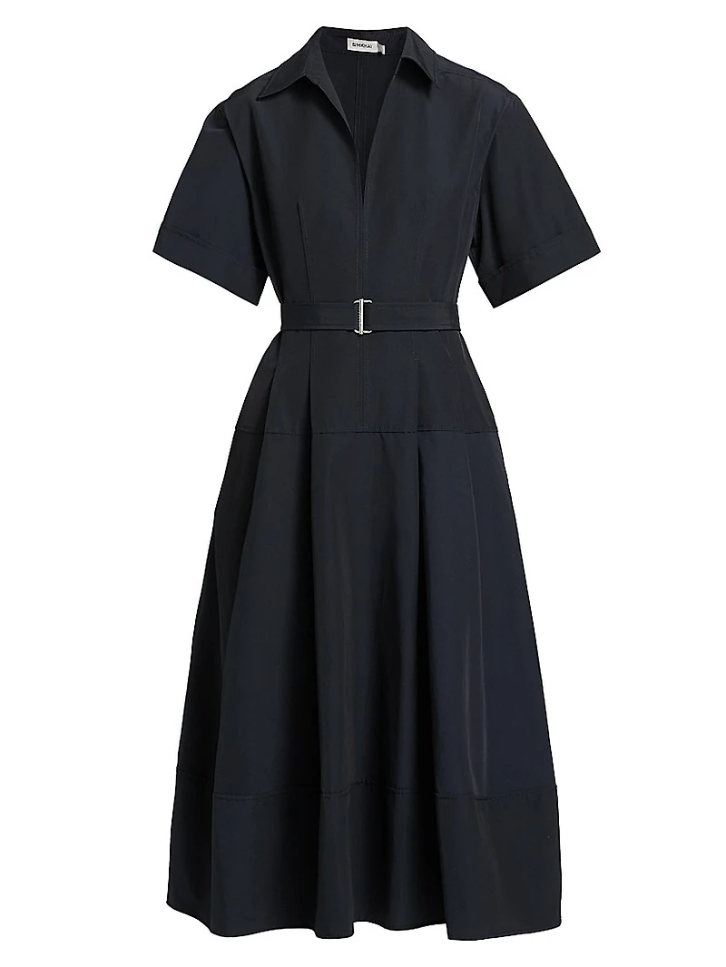 Deanna Belted Midi-Dress