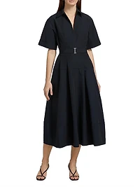 Deanna Belted Midi-Dress