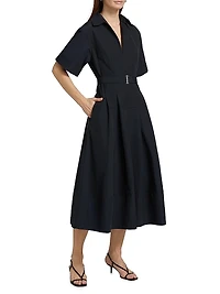 Deanna Belted Midi-Dress