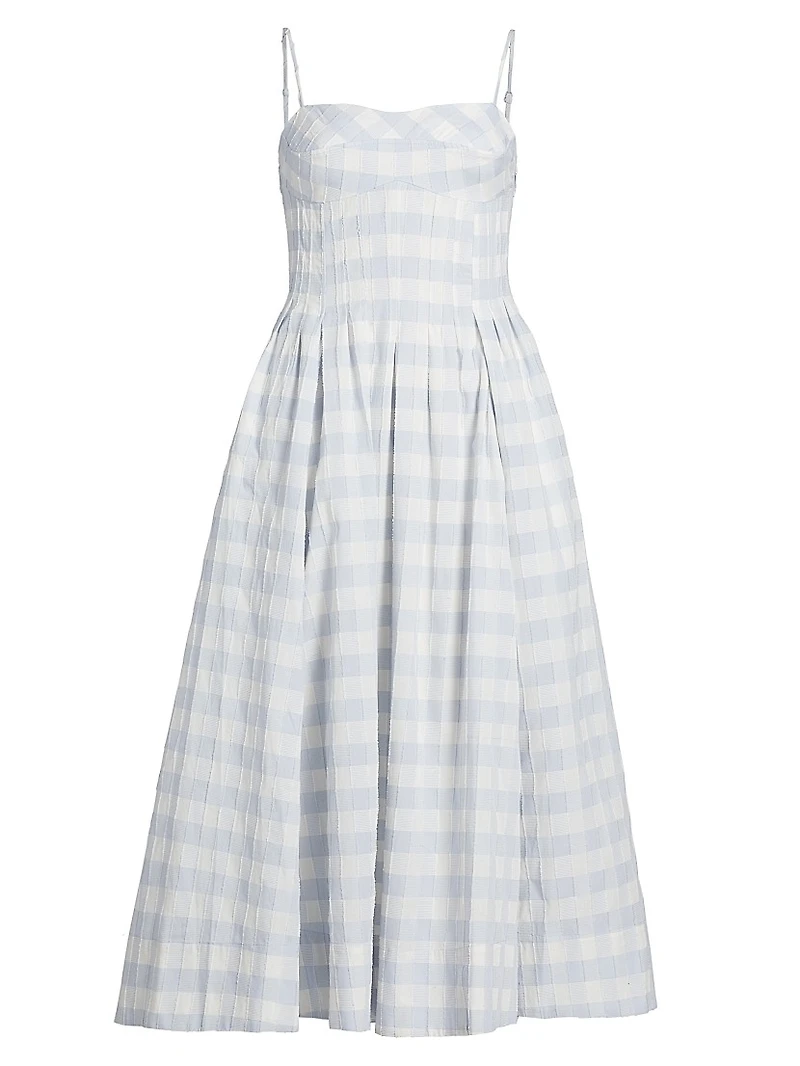 Kittiya Gingham Midi-Dress