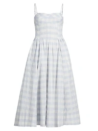 Kittiya Gingham Midi-Dress