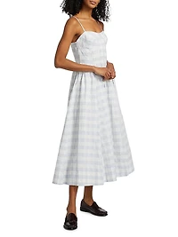 Kittiya Gingham Midi-Dress