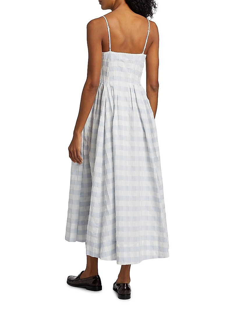 Kittiya Gingham Midi-Dress