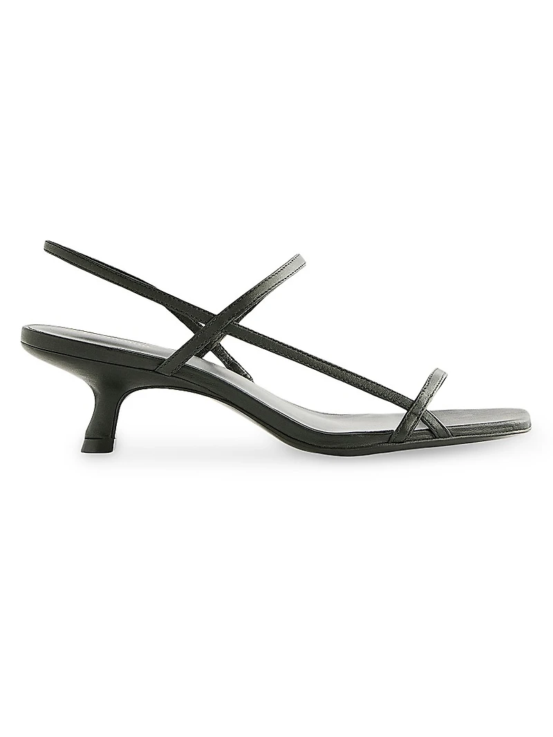 Serenity Bare 50MM Leather Slingback Sandals