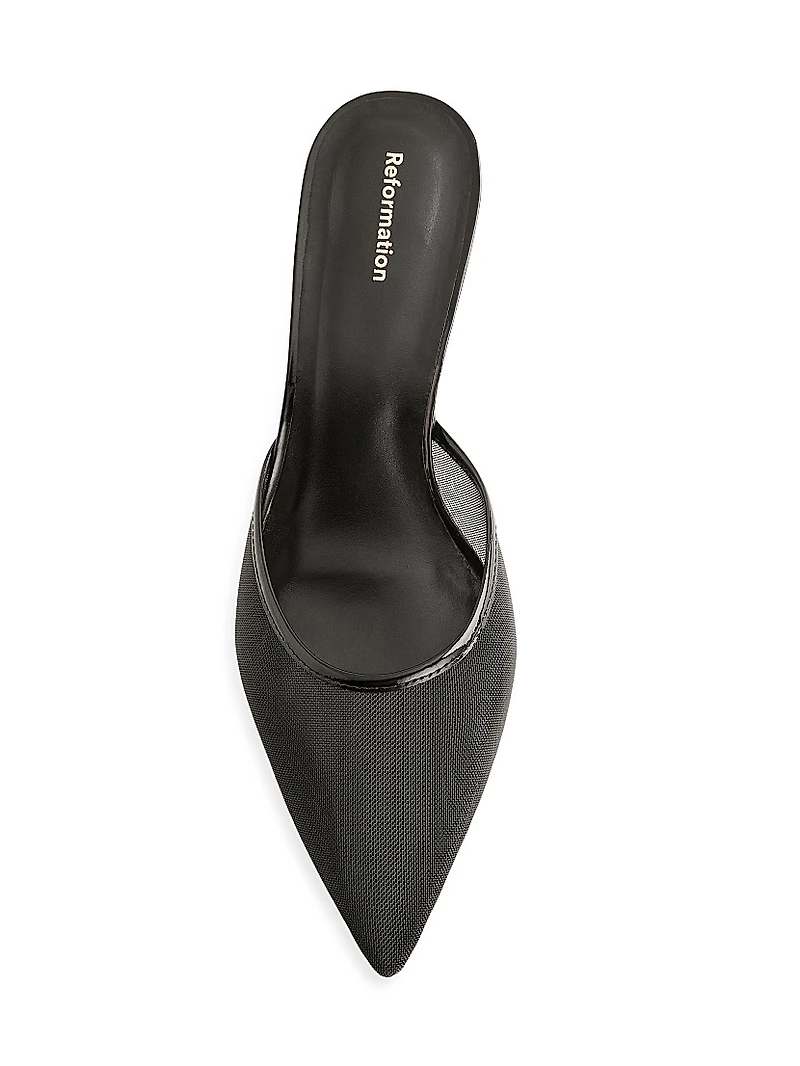 Wilda 50MM Mesh Kitten-Heel Mules
