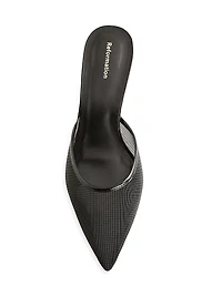 Wilda 50MM Mesh Kitten-Heel Mules