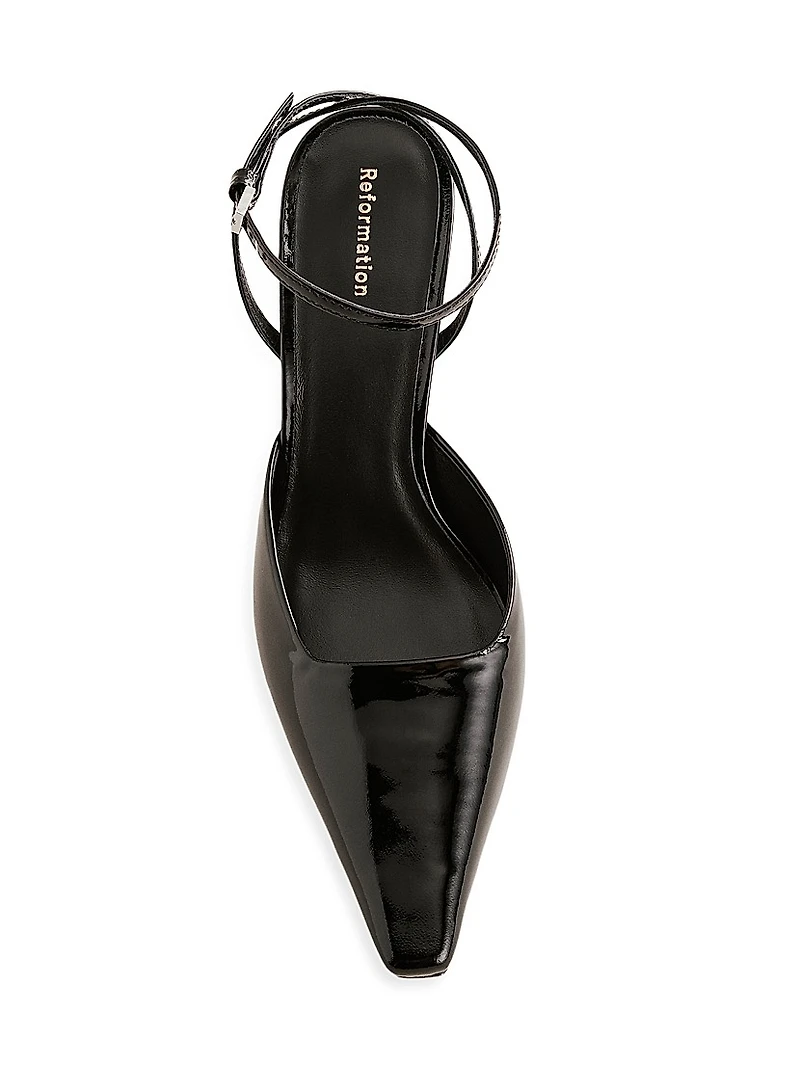 Natasha 75MM Patent Leather Pumps