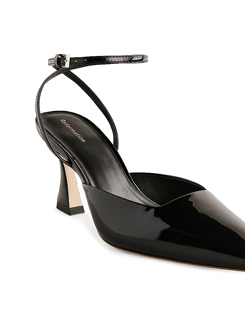 Natasha 75MM Patent Leather Pumps