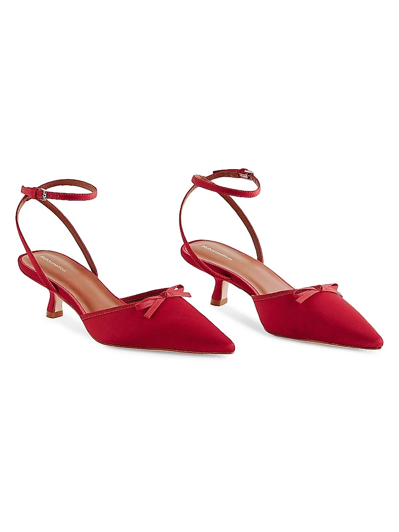 Wade 50MM Satin Kitten Heels