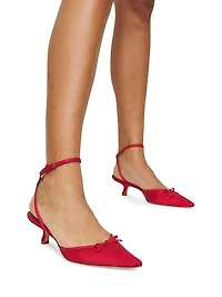 Wade 50MM Satin Kitten Heels
