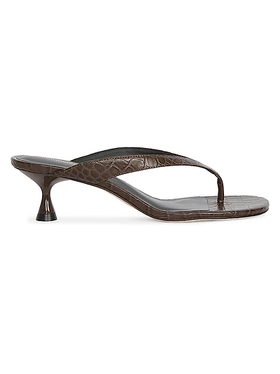Sophie 50MM Leather Heeled Sandals