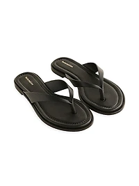 Jessie Leather Thong Sandals