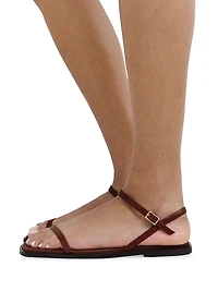 Lake Leather Flat Sandals