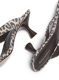 Sophie 50MM Leopard-Print Suede Sandals