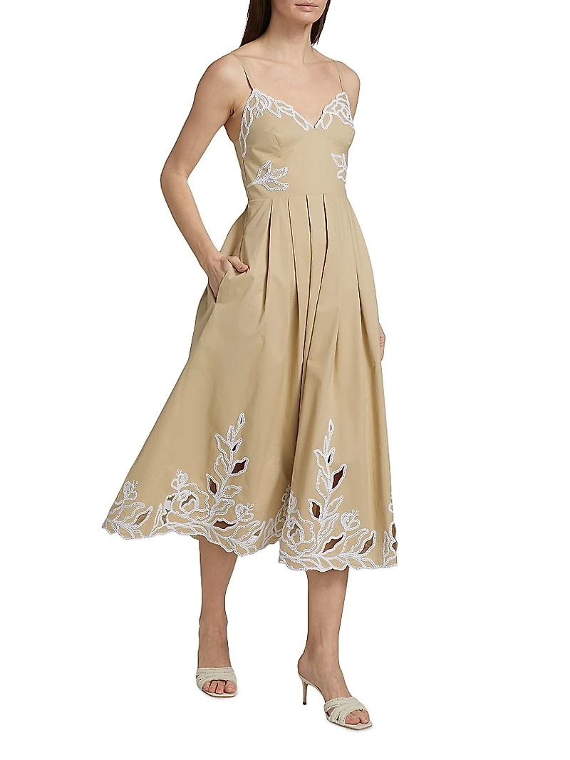 Trailing Peonies Maude Midi-Dress