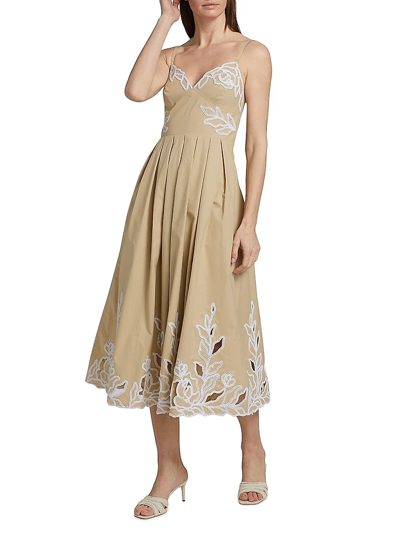 Trailing Peonies Maude Midi-Dress