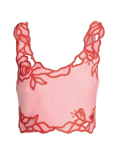 Trailing Peonies Bonita Top