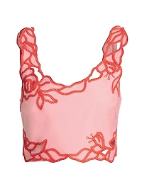Trailing Peonies Bonita Top