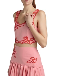 Trailing Peonies Bonita Top