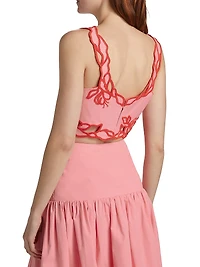 Trailing Peonies Bonita Top