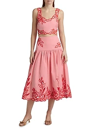 Trailing Peonies Bonita Top