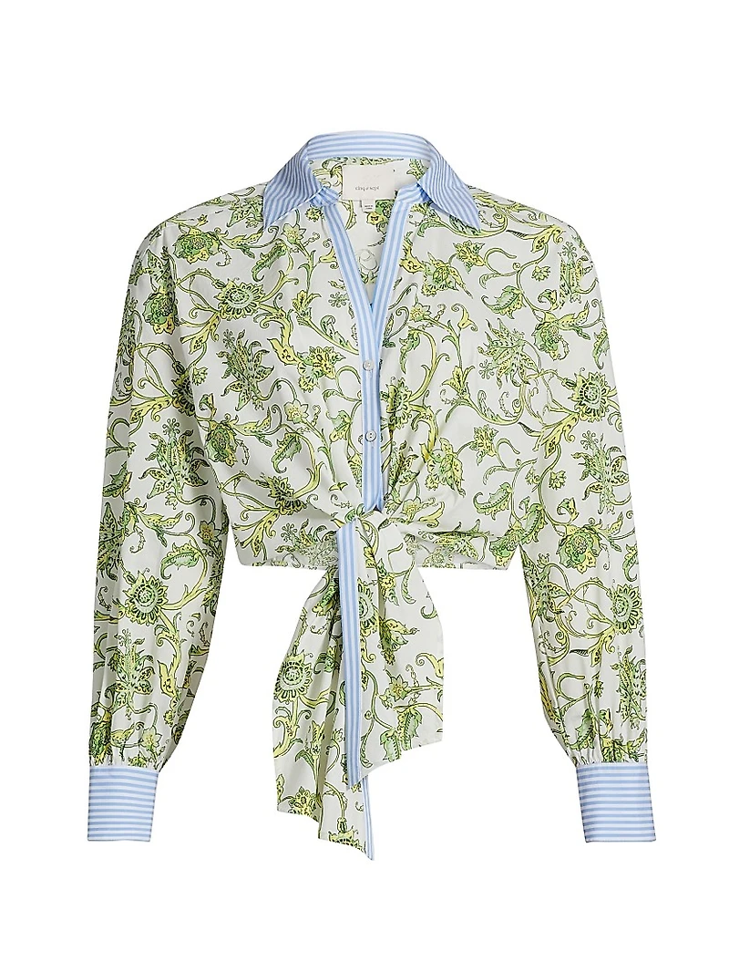 Mariana Ivy Paisley Poplin Top