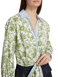 Mariana Ivy Paisley Poplin Top
