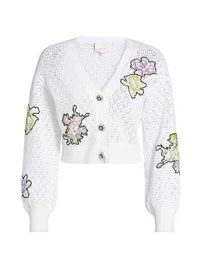 Opal Embroidered Cardigan