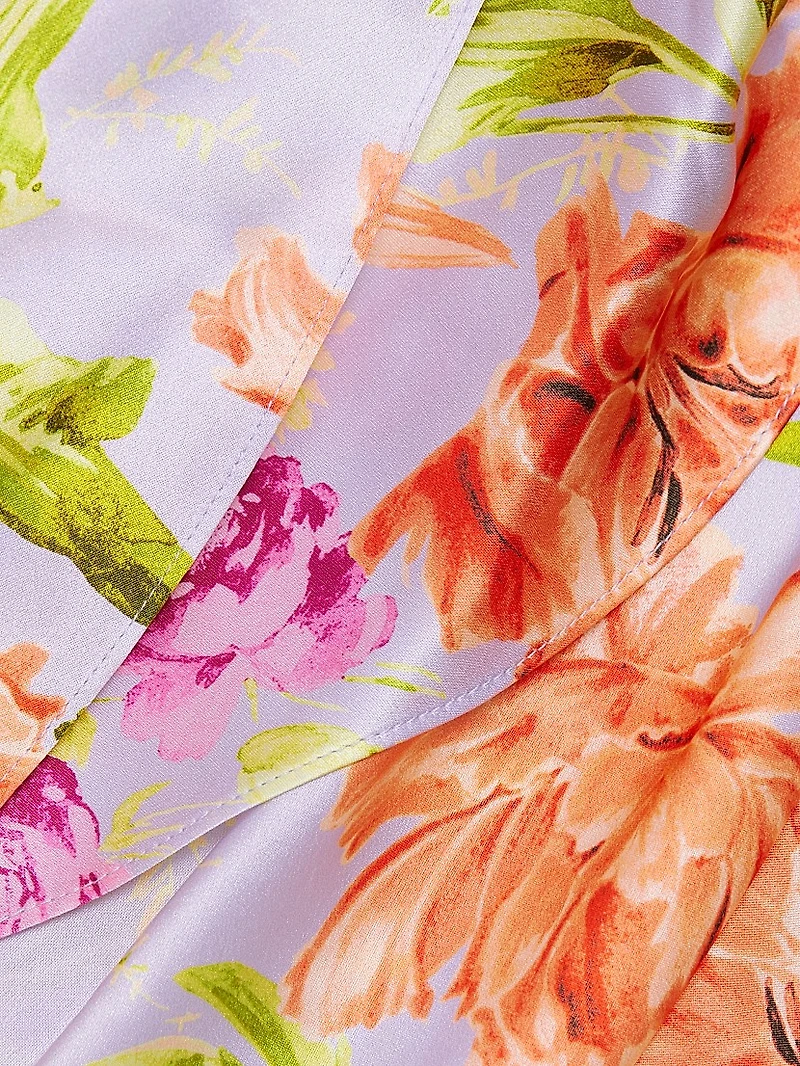 Midnight Tulips Jacey Mini Shirtdress